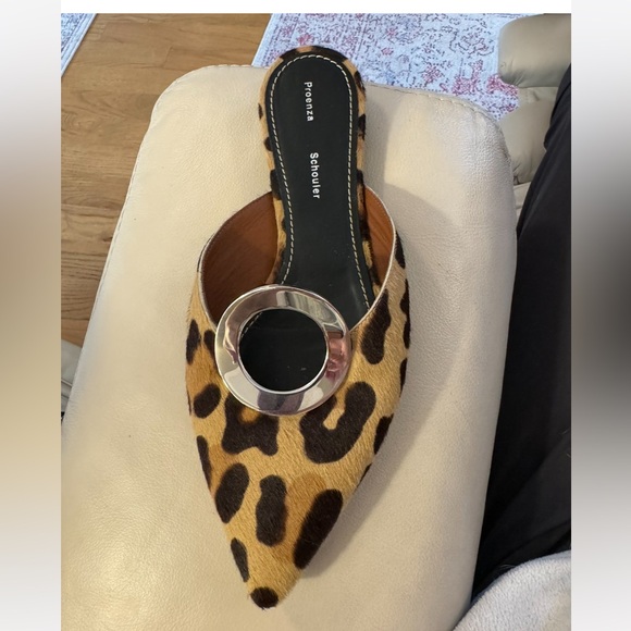 Proenza Schouler Leopard Mules Slides Size 38.5 - Picture 3 of 5